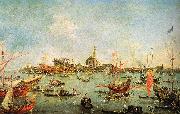 The Doge in the Bucentaur at San Nicolo di Lido on Ascension Day Francesco Guardi